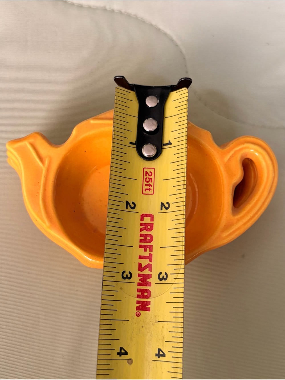 Bright Yellow Ceramic Teapot-Shaped Teabag Holders Kitchenware - Set of 3 - Picture 7 of 9